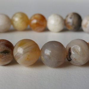 Elastiskt armband med bambu agat