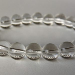 Elastiskt armband med bergkristaller